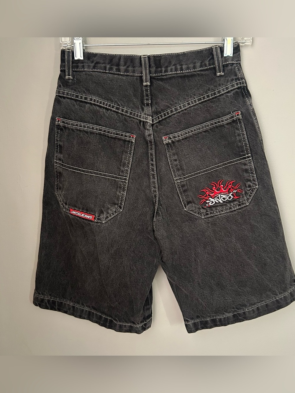 VTG 90s JNCO Rare Boys Wide Leg Denim Short Pants Sz 12